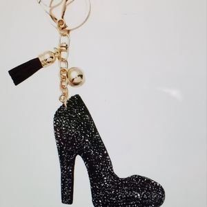 DIVAS LiMiTED Black Glitter Key Holder